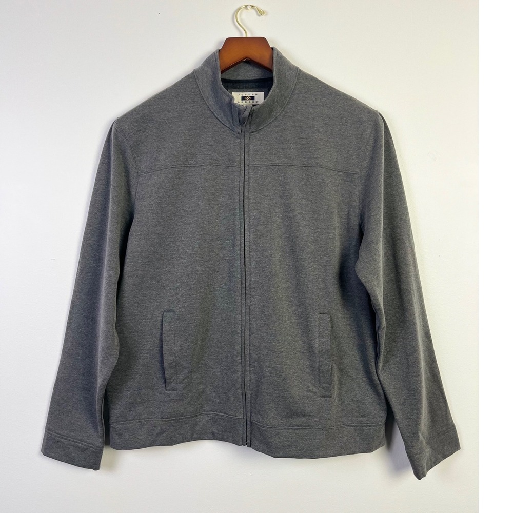 Joseph Abboud Normcore‎ Performance Jacket Full Zip Mock Neck Gray XXL New